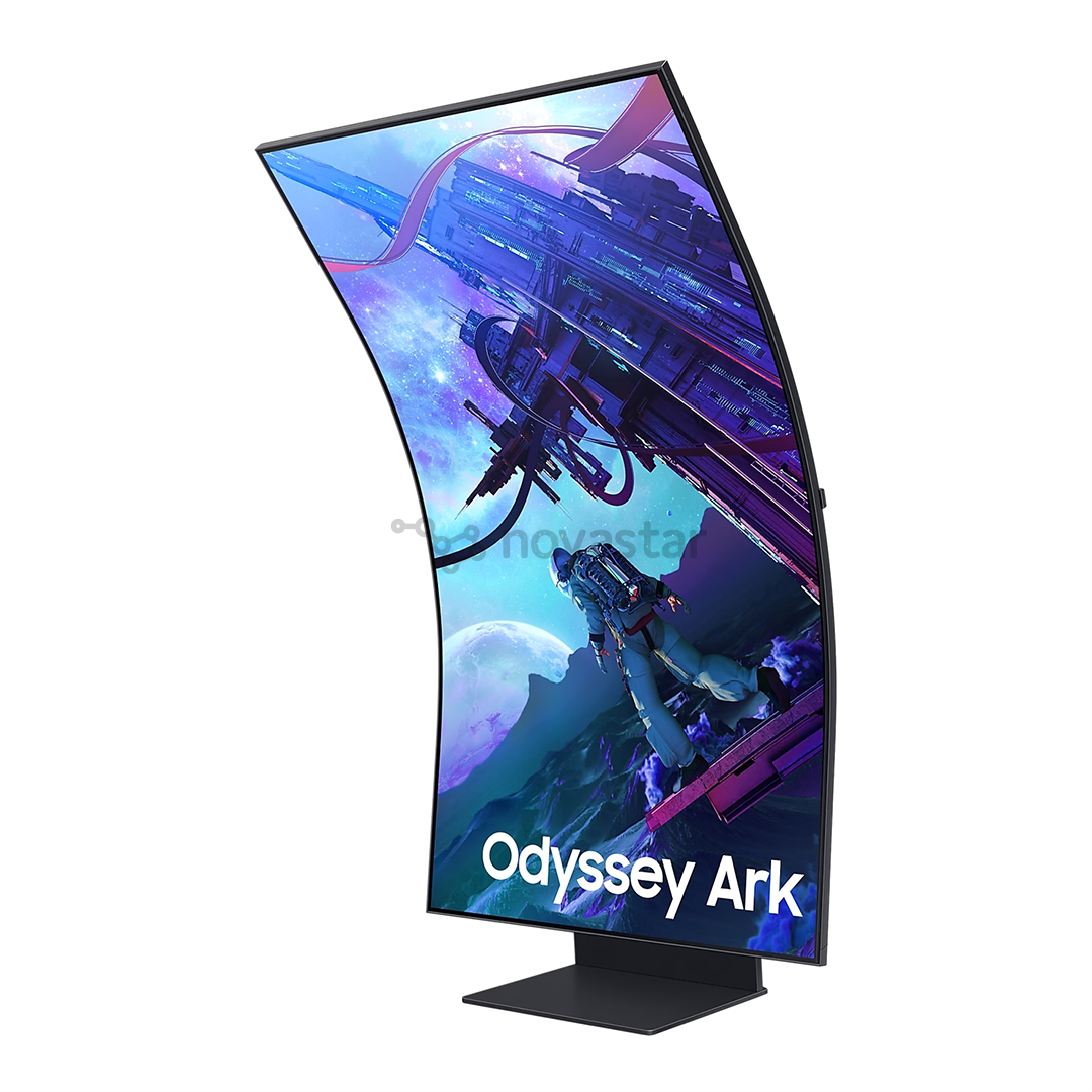 Monitorius Samsung Odyssey Ark G97NC, 55'', UHD, LED VA, lenktas, juodas