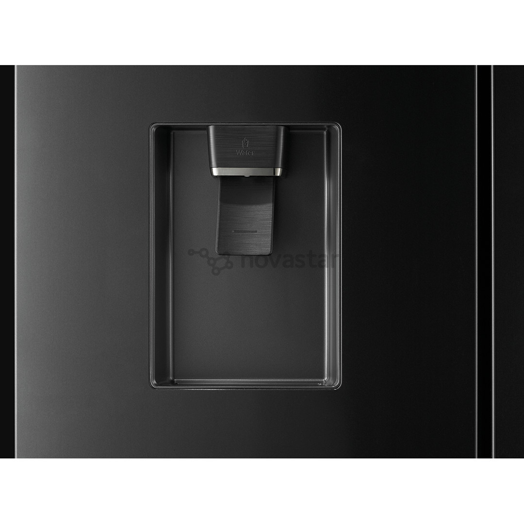 Hisense, NoFrost, 480 L, height 182 cm, black - SBS-Refrigerator