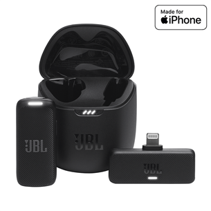 JBL Quantum Stream Wireless Lightning, juodas - Belaidis mikrofonas JBLSTRMWLLGHTBLK