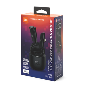 JBL Quantum Stream Wireless Lightning, juodas - Belaidis mikrofonas