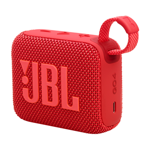 JBL GO 4, raudona - Belaidė kolonėlė JBLGO4RED