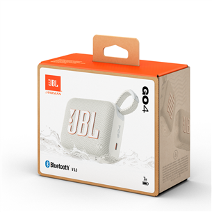 JBL GO 4, balta - Belaidė kolonėlė