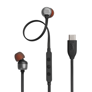 JBL Tune 310C USB-C, внутриканальные, черный - Проводные наушники JBLT310CBLK