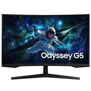 Samsung Odyssey G5 G55C, 32'', QHD, 165 Hz, LED VA, curved, juodas - Monitorius LS32CG552EUXEN