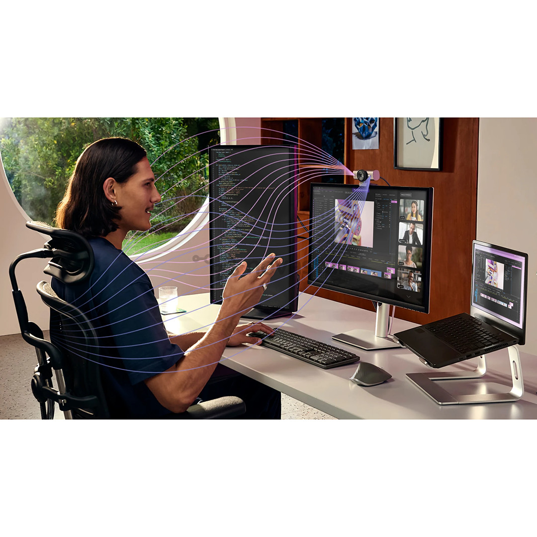 Logitech MX Brio, 4K, USB-C, черный - Веб-камера