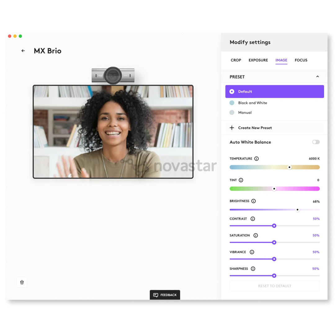 Logitech MX Brio, 4K, USB-C, черный - Веб-камера