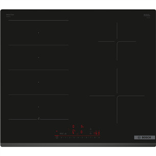 Bosch, Series 6, berėmė, juoda - Įmontuojama indukcinė kaitlentė PIX63KHC1Z