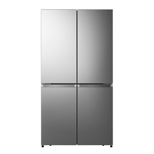 Hisense, Total No Frost, 609 л, высота 179 см, нерж. сталь - SBS-холодильник RQ758N4SBSE