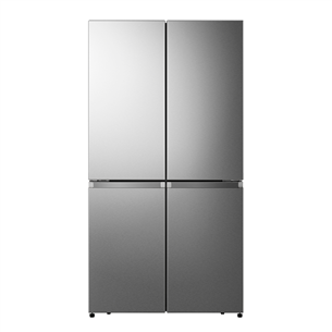 Hisense, Total No Frost, 609 L, height 179 cm, stainless steel - SBS Refrigerator