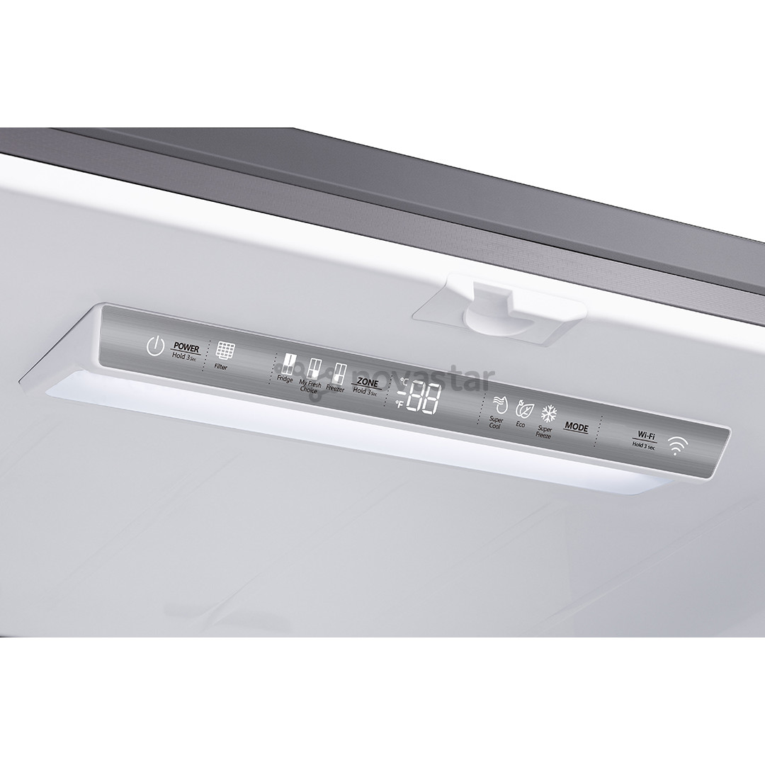 Hisense, Total No Frost, 609 L, aukštis 179 cm, nerūdijančio plieno - SBS šaldytuvas