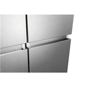 Hisense, Total No Frost, 609 L, height 179 cm, stainless steel - SBS Refrigerator