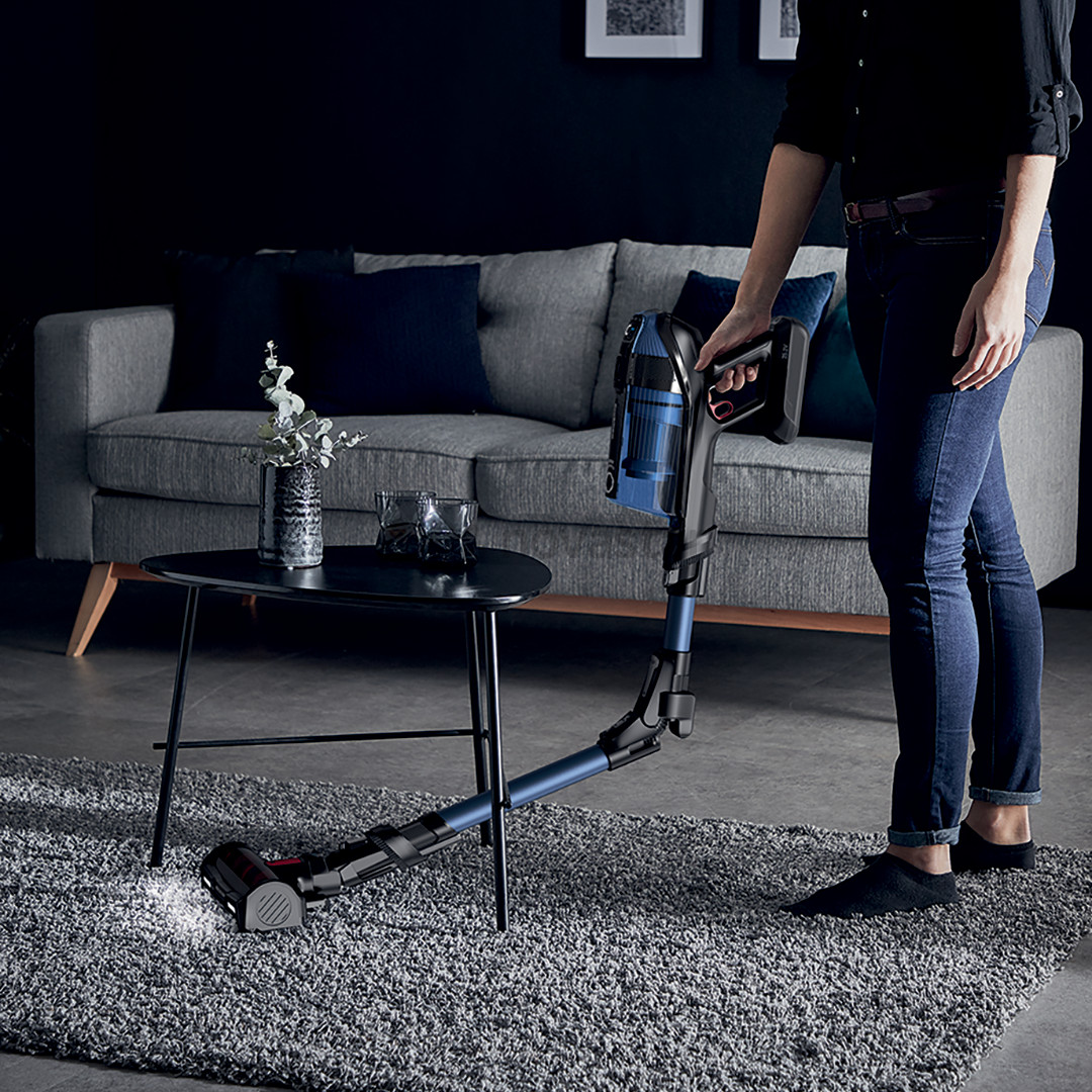 Belaidis dulkių siurblys + baterija Tefal X-Force Flex 12.60 Aqua, mėlynas