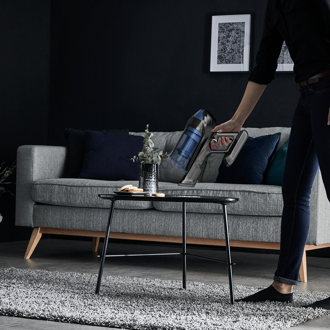 Belaidis dulkių siurblys + baterija Tefal X-Force Flex 12.60 Aqua, mėlynas