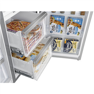 Hisense, Total No Frost, 609 L, aukštis 179 cm, nerūdijančio plieno - SBS šaldytuvas