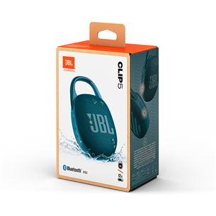 JBL Clip 5, blue - Portable Wireless Speaker