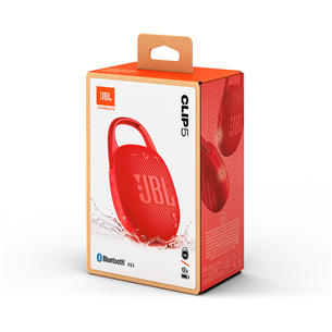 JBL Clip 5, red - Portable Wireless Speaker