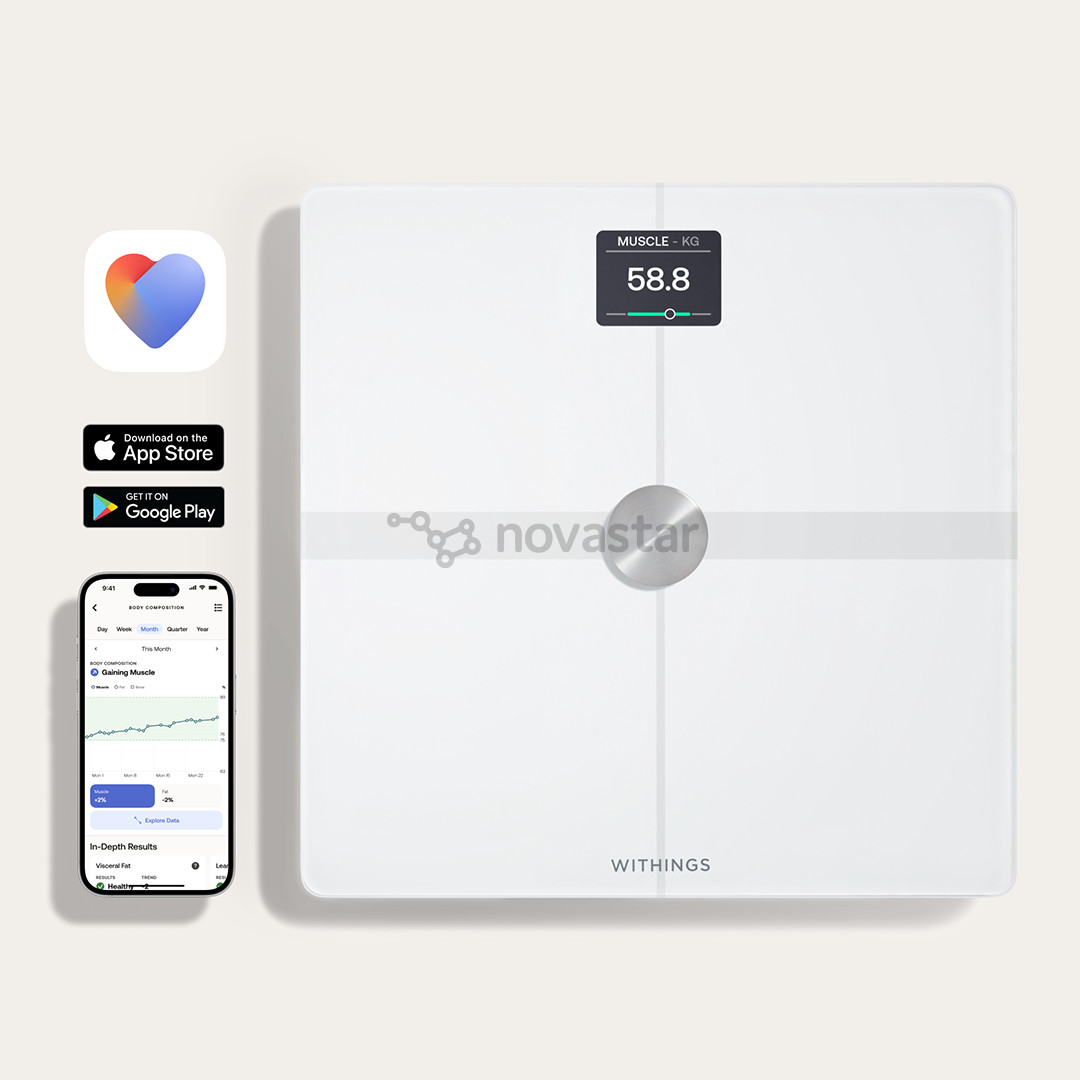 Withings Body Smart, white - Diagnostic bathroom scale