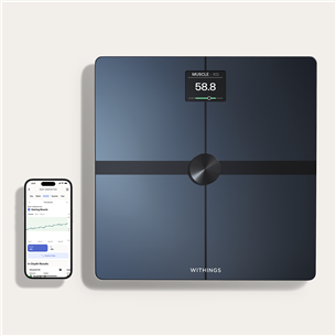 Withings Body Smart, juodos - Diagnostinės svarstyklės