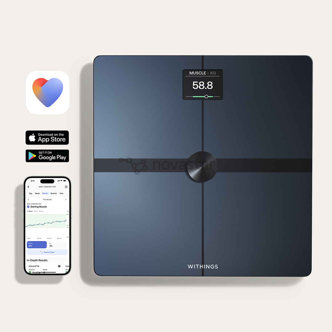 Withings Body Smart, черный - Диагностические напольные весы