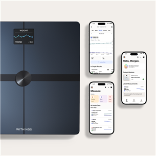 Withings Body Smart, juodos - Diagnostinės svarstyklės