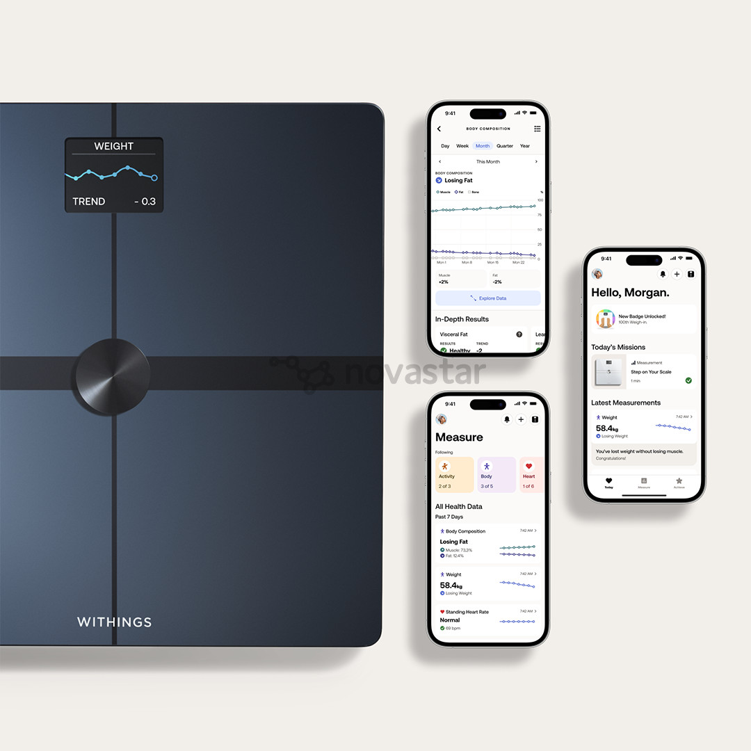 Withings Body Smart, черный - Диагностические напольные весы