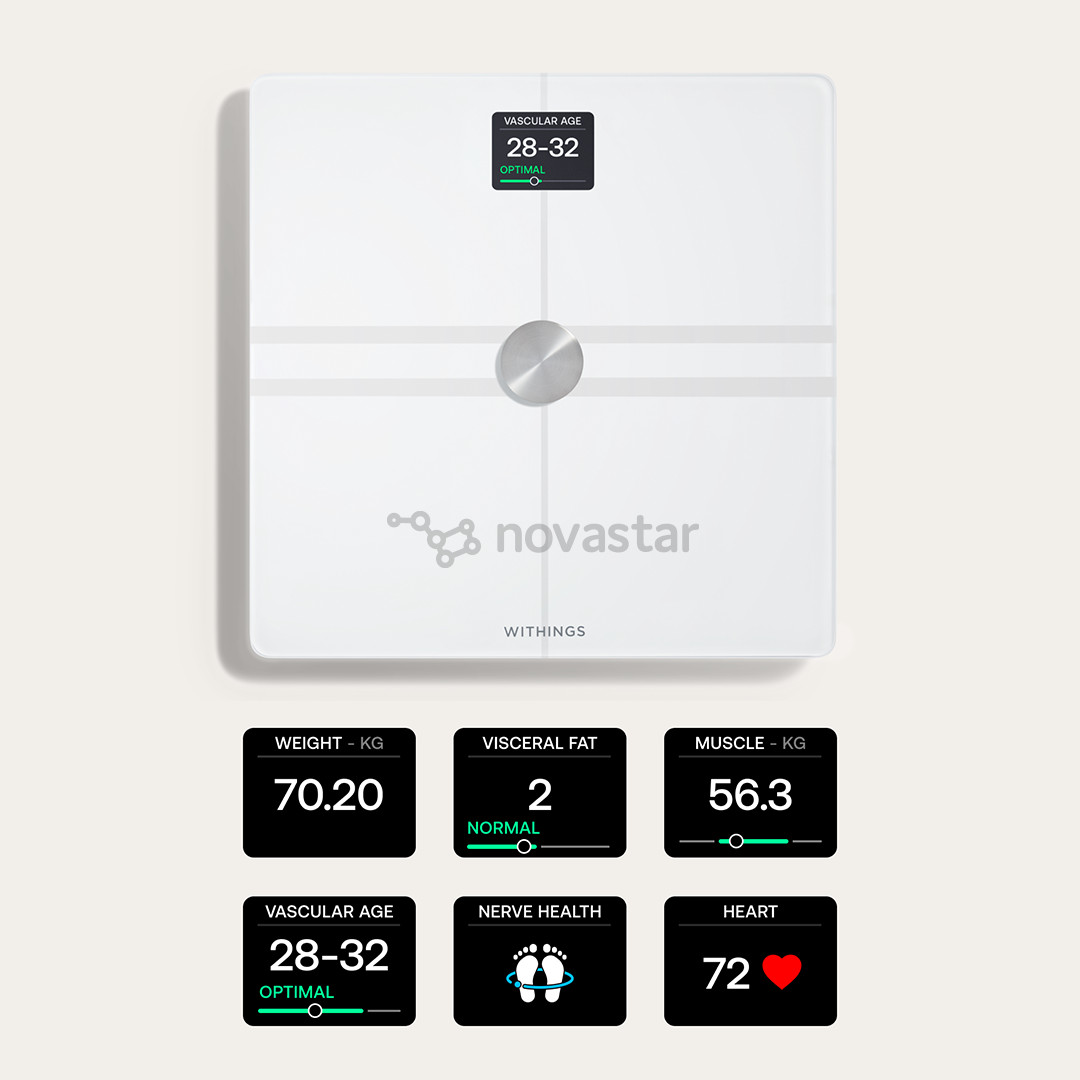Withings Body Comp, white - Diagnostic bathroom scale