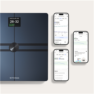 Withings Body Comp, juodos - Diagnostinės svarstyklės