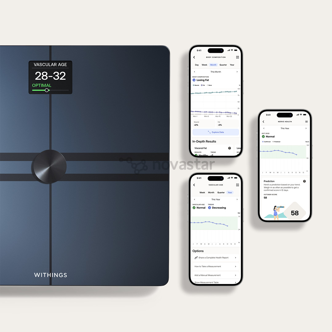 Withings Body Comp, черный - Диагностические напольные весы