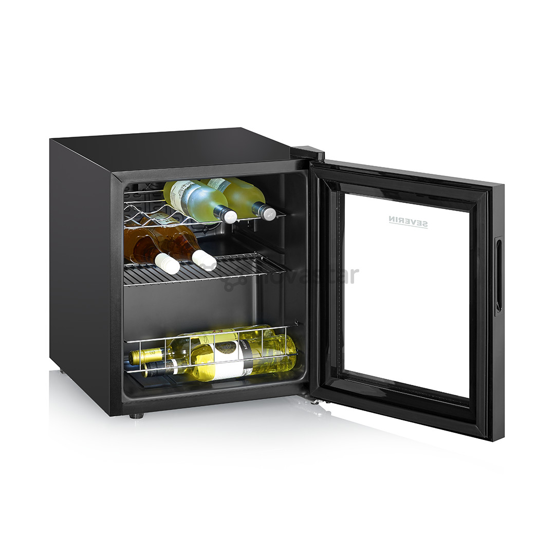 Severin, 15 бутылок, высота 52 см, черный - Винный шкаф