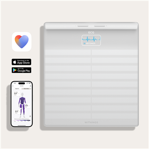 Withings Body Scan, white - Diagnostic bathroom scale