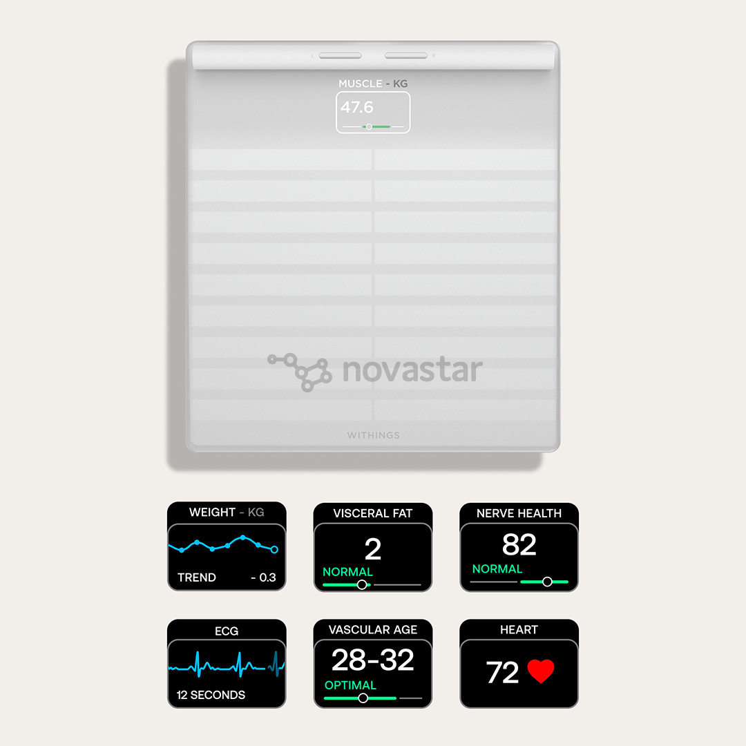 Withings Body Scan, white - Diagnostic bathroom scale
