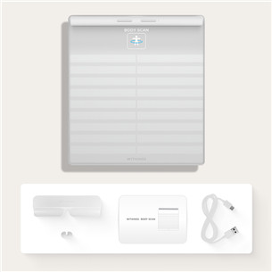Withings Body Scan, white - Diagnostic bathroom scale