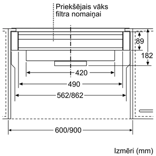 Recirkuliacijos rinkinys Bosch DWZ1IX1C6