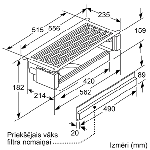 Recirkuliacijos rinkinys Bosch DWZ1IX1C6