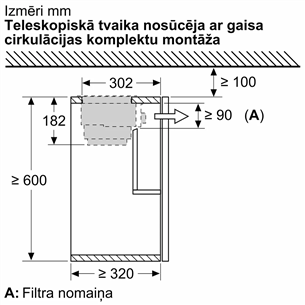 Recirkuliacijos rinkinys Bosch DWZ1IX1C6