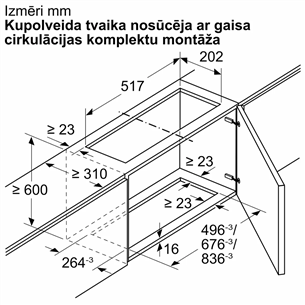 Recirkuliacijos rinkinys Bosch DWZ1IX1C6