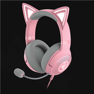 Razer Kraken Kitty V2, rožinės - Ausinės