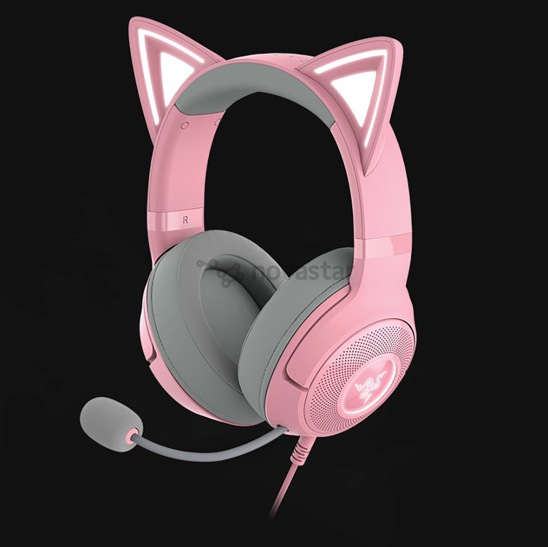 Razer Kraken Kitty V2, rožinės - Ausinės
