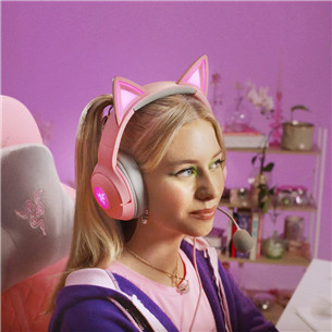 Razer Kraken Kitty V2, rožinės - Ausinės