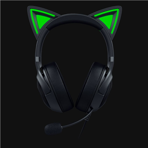 Razer Kraken Kitty V2, juodos - Ausinės