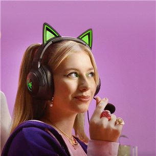 Razer Kraken Kitty V2, juodos - Ausinės