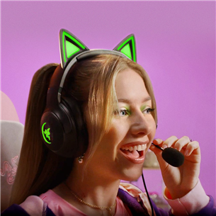 Razer Kraken Kitty V2, juodos - Ausinės