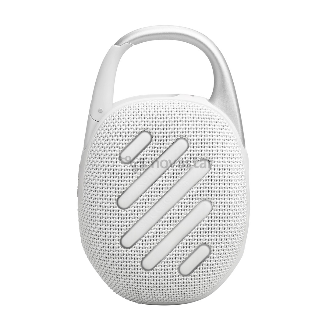 JBL Clip 5, white - Portable Wireless Speaker