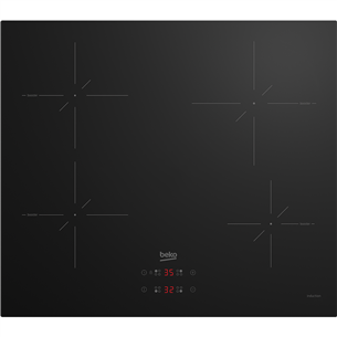 Beko, width 59 cm, black - Built-in induction hob