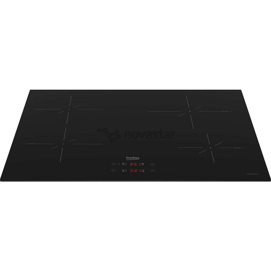 Beko, width 59 cm, black - Built-in induction hob