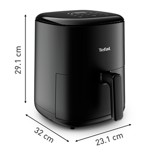 Tefal Easy Fry Compact, 3 L, 1300 W, juoda - Oro gruzdintuvė