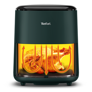 Tefal Easy Fry Max 5 L, 1500 W, tamsiai pilka - Karšto oro gruzdintuvė
