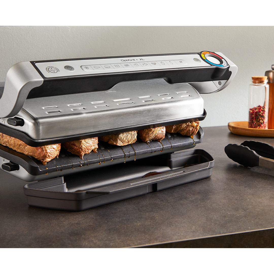 Tefal OptiGrill+ XL, 2000 W, nerūdijančio plieno - Elektrinis grilis