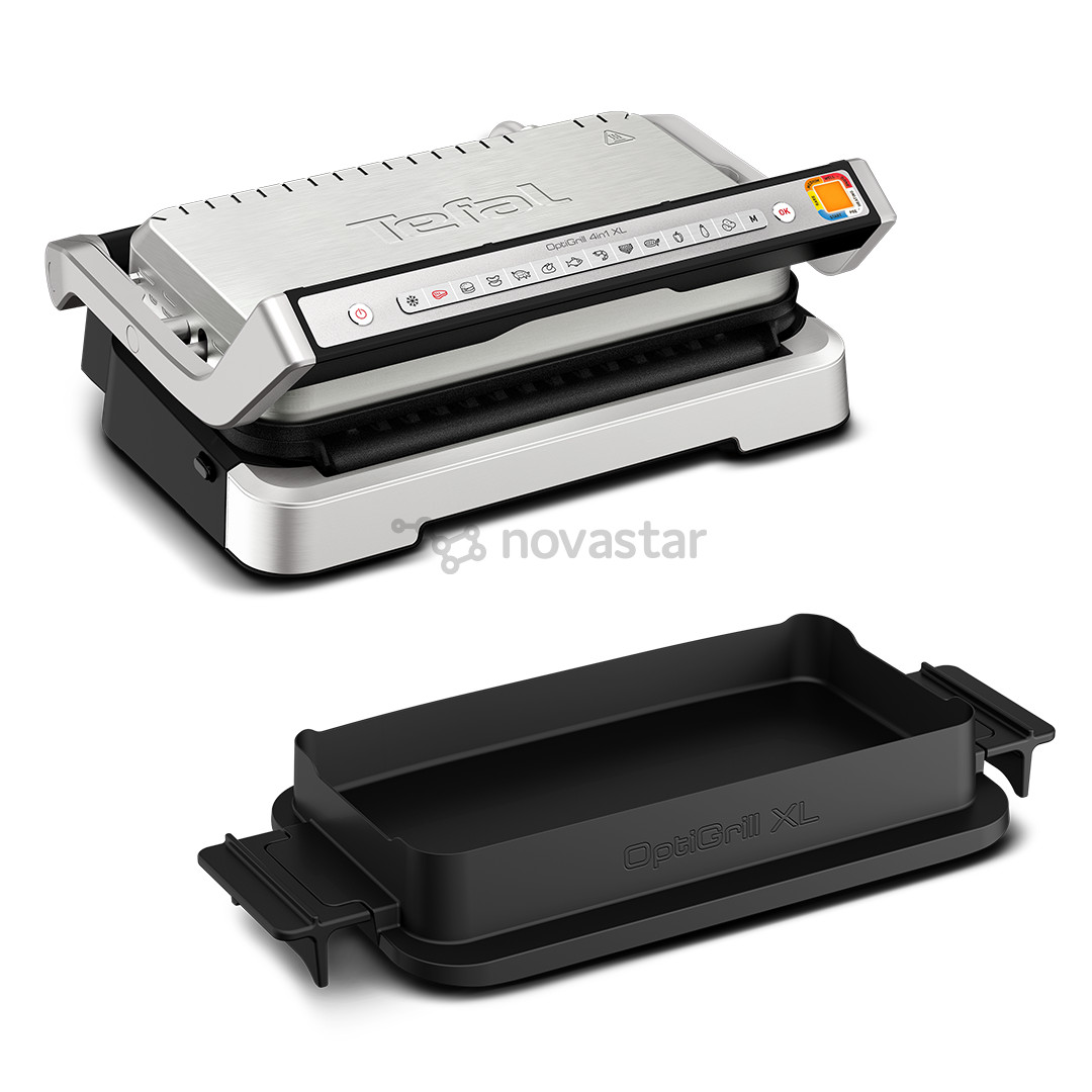 Elektrinis grilis Tefal OptiGrill 4in1 XL, 2200 W, nerūdijančio plieno