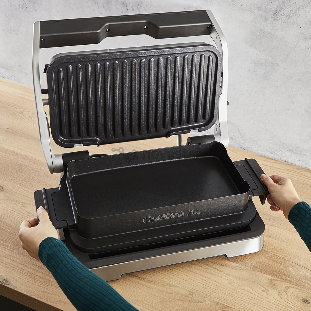 Elektrinis grilis Tefal OptiGrill 4in1 XL, 2200 W, nerūdijančio plieno